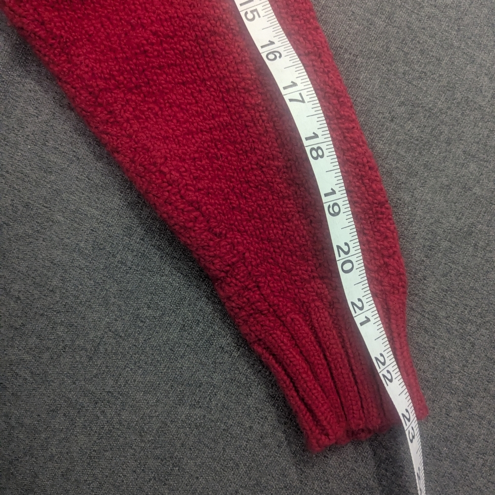 Polo Ralph Lauren Red Crewneck Cotton/Wool Blend Sweater - Picture 7 of 7